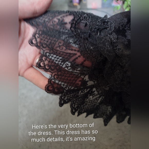 One Of A Kind Elegant Black Lolita  Dress (You Won't Find This Dress Anywhere) - Picture 16 of 16